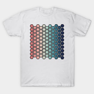 Gradient honeycombs T-Shirt